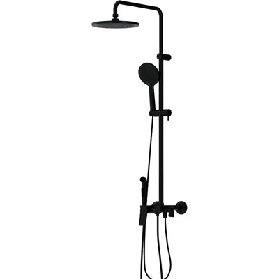 Душевая система Damixa Jupiter 977770300, Черная матовая 977770300 - фото 535159