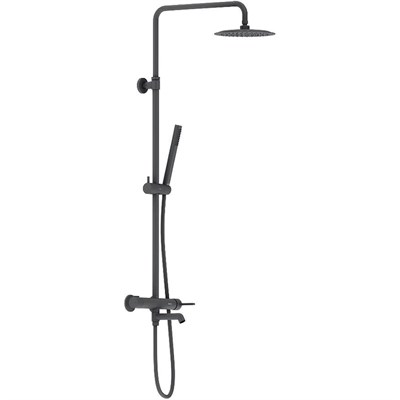 Душевая система Damixa Scandinavian Pure 936740300, Черная матовая 936740300 - фото 535289