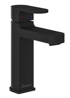 Смеситель Ravak Chrome CR 014.20BL для раковины, черный матовый, X070428 X070428 - фото 535419