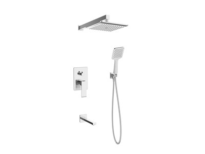 Душевая система ESKO скрытого монтажа 7в1 Squared Chrome (7in1 SQ) 7in1 SQ - фото 537942