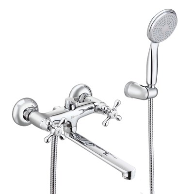 Смеситель Lemark Standard LM2113C, для ванны и душа, с душевым гарнитуром, хром LM2113C - фото 538405