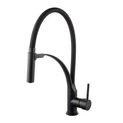 Смеситель Lemark Soul LM6007BL, для кухонной мойки, черный матовый LM6007BL - фото 538413