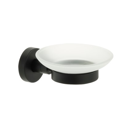 Мыльница стекло черная Fixsen Comfort  Black (FX-86008) FX-86008 - фото 538460