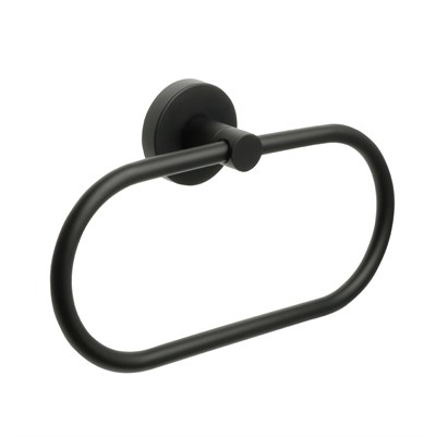 Полотенцедержатель кольцо черный Fixsen Comfort  Black (FX-86011) FX-86011 - фото 538478