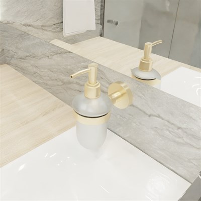 Дозатор жидкого мыла золото-сатин Fixsen Comfort Gold (FX-87012) FX-87012 - фото 538497