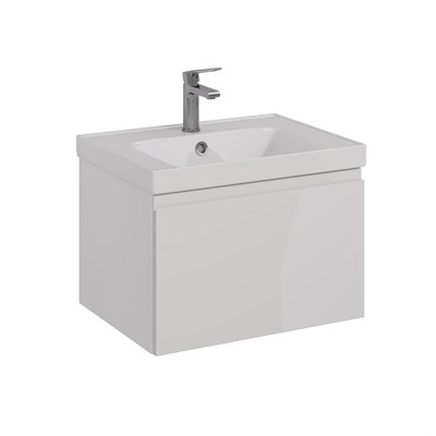 Тумба под раковину Lemark Veon Mini 60 см, подвесная, цвет белый глянец, LM02VM60T LM02VM60T - фото 540241