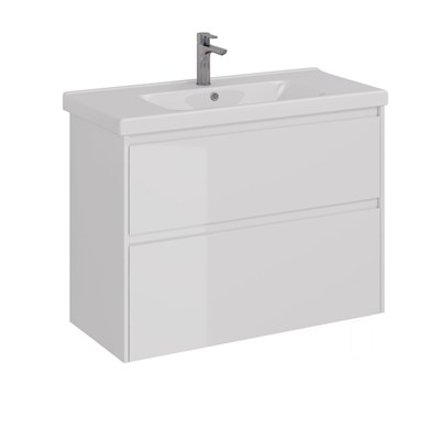 Тумба под раковину Lemark Combi 100 см, подвесная/напольная, цвет белый глянец, LM03C100T LM03C100T - фото 540309