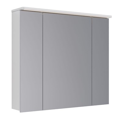 Шкаф зеркальный Lemark Zenon 90 х 80 см, подвесной, с LED-подсветкой, теплый свет, цвет корпуса белый глянец, LM90ZS-Z LM90ZS-Z - фото 540883