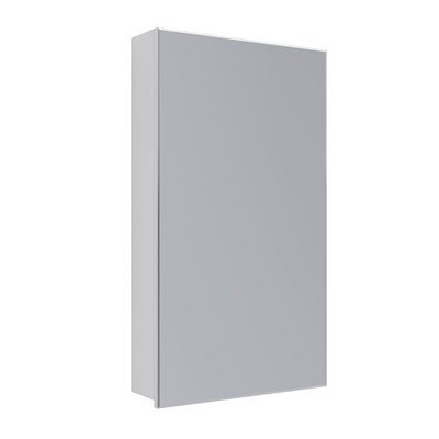 Шкаф зеркальный Lemark UNIVERSAL 45х80 см 1 дверный, петли слева, цвет корпуса: Белый глянец (LM45ZS-U) - фото 540905