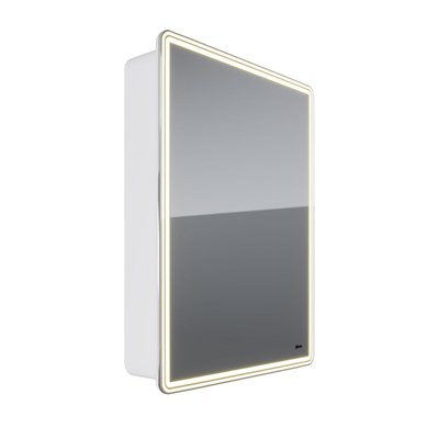 Зеркальный шкаф Lemark Element 60 х 80 см, с подсветкой, белый матовый, правый, LM60ZS-E LM60ZS-E - фото 540959