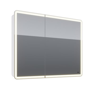 Зеркальный шкаф Lemark Element 100 х 80 см, с подсветкой, белый матовый, LM100ZS-E LM100ZS-E - фото 540981