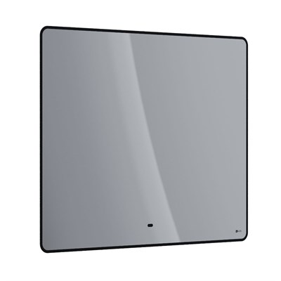 Зеркало Lemark Mioblack 100 х 80 см, с подсветкой, с подогревом, рама черная, LM100ZM-black LM100ZM-black - фото 541075