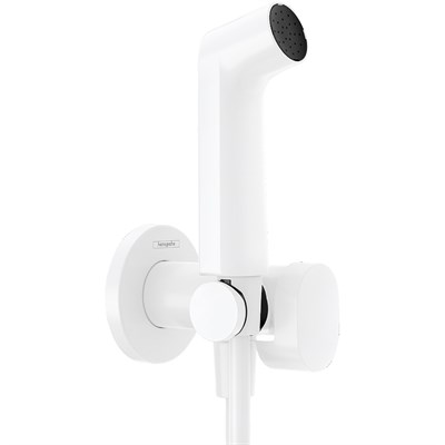 Гигиенический душ со смесителем Hansgrohe Bidette 29232700 Белый матовый 29232700 - фото 542191