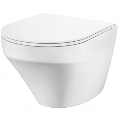 Подвесной унитаз AM.PM Inspire безободковый C501700WH, без сиденья 1273103 - фото 545762