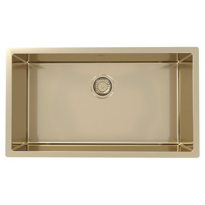 Мойка кухонная Alveus Quadrix Monarch 60 Bronze 790х450х200 нержавеющая сталь, с выпуском, без сифона 1117479 - фото 546771