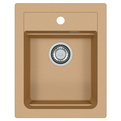 Мойка кухонная Alveus Granital Atrox 10 Beige-G55 400х500х195 с сифоном, бежевая 1139769 - фото 546858