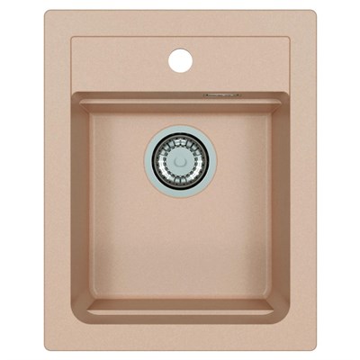 Мойка кухонная Alveus Granital Atrox 10 Terra-G22 400х500х195 с сифоном, бежевая 1139768 - фото 546877
