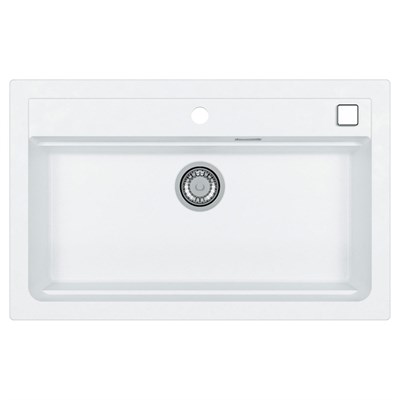 Мойка кухонная Alveus Granital Atrox 40 Arctic-G11 790х500х195 с сифоном, белая 1140443 - фото 546917
