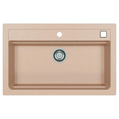 Мойка кухонная Alveus Granital Atrox 40 Terra-G22 790х500х195 с сифоном, бежевая 1140444 - фото 546946