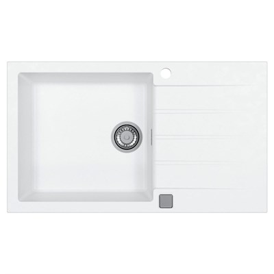 Мойка кухонная Alveus Granital Cadit 40 Arctic-G11 860х500х200 с сифоном, белая 1132027 - фото 547013