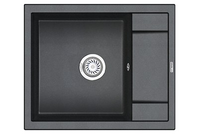 Кухонная мойка Granula GR-6002 6002sv, шварц 6002, ШВАРЦ - фото 553186