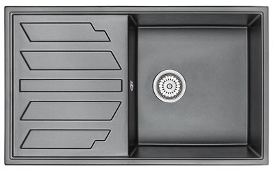 Кухонная мойка Granula GR-8601 8601sv, шварц 8601, ШВАРЦ - фото 553448