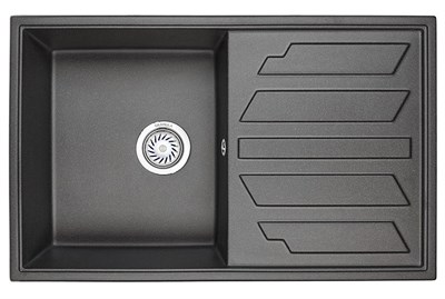 Кухонная мойка Granula GR-8002 8002bl, черный 8002, ЧЁРНЫЙ - фото 553487