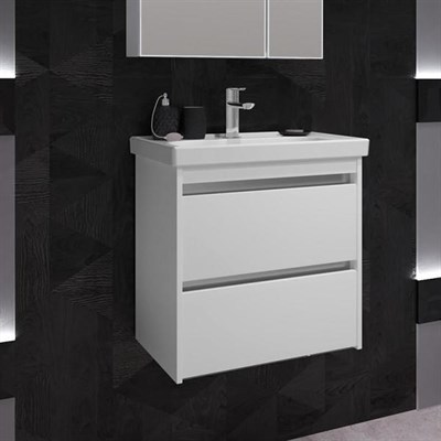 Тумба Opadiris Фреш 60, цвет белый/белый, вар.2 (под раковину CeraStyle FRAME 60) 00-00007085 - фото 559690