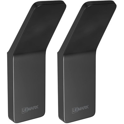 Крючок Lemark Smooth Line, 9712002, 2 штуки, черный матовый 9712002 - фото 560337