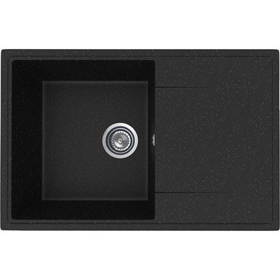 Кухонная мойка Ulgran Practik PR-M 735-004 Черный оникс PR-M 735-004 - фото 567120