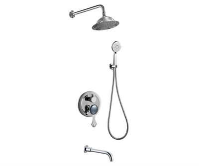 Душевая система встраиваемая Bronze de Luxe YASMINA NT800/B03, хром NT800/B03 - фото 567537