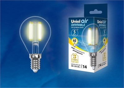 Лампа светодиодная Uniel E14 5Вт 3000K UL-00002866 ul_ul-00002866 - фото 863473