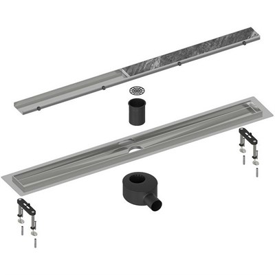 Душевой лоток Timo Drain System 90 DS230209/01 с решеткой Сатин / под плитку DS230209/01