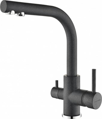Смеситель Paulmark Essen Es213011-DG для кухонной мойки, с подключением к фильтру, графит Es213011-DG