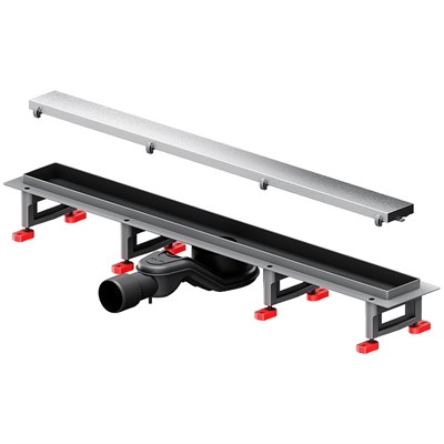 Душевой лоток AM.PM MasterFlow 70 W01SC-U11-070-04SB с решеткой Хром матовый / под плитку Tile W01SC-U11-070-04SB