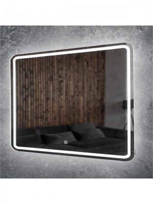 Зеркало Orange Nature ONP-100ZE, 100 см, с LED подсветкой и антизапотеванием, сенсор, белое ONP-100ZE