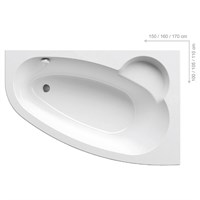 Акриловая ванна Ravak Asymmetric 150 x 100 Правая (C451000000) C451000000