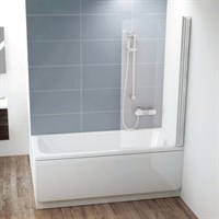 Шторка для ванны Ravak CVS1 80 белая правая (7QR40100Z1) 7QR40100Z1
