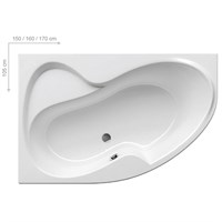 Акриловая ванна Ravak Rosa II 150x105 L CK21000000 CK21000000