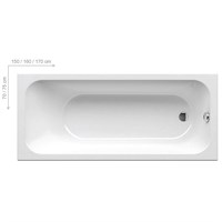 Акриловая ванна Ravak Chrome 150x70 (C721000000) C721000000