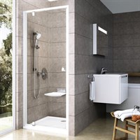 Душевая дверь поворотного типа Ravak Pivot PDOP1-90 белый+транспарент (03G70100Z1) 03G70100Z1