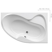 Акриловая ванна Ravak Rosa II 160x105 Правая (CL21000000) CL21000000