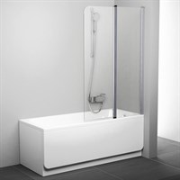 Шторка для ванны Ravak CVS2-100 P белый+транспарент (7QRA0100Z1)