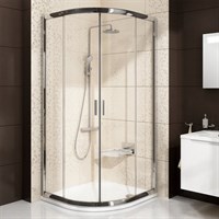 Душевой уголок полукруглый Ravak Blix BLCP4-90 блестящий + транспарент (3B270C00Z1) 3B270C00Z1