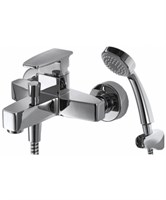 Смеситель для ванны Bravat Riffle с коротким изливом (F672106C-B) F672106C-B