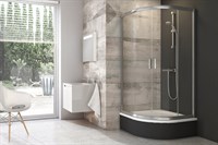 Душевой уголок Ravak Blix BLCP4-90 SABINA блестящий+ транспарент  3B270C40Z1 (3B270C40Z1) 3B270C40Z1