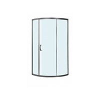 Душевой уголок AM.PM Bliss L 90x90 W53G-315-090MG64 радиальный профиль матовый, Хром стекло тонированное W53G-315-090MG64