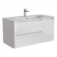 Тумба с раковиной IDDIS Edifice 100 подвесная белая (EDI10W1i95K) EDI10W1i95K