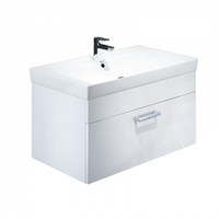 Тумба с умывальником 80 см подвесная белая New Mirro NMIR80Wi95K IDDIS (NMIR80Wi95K) NMIR80Wi95K