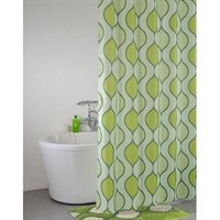 Штора для ванной комнаты 200*200 см полиэстер Curved Lines green IDDIS 402P20RI11 (402P20RI11) 402P20RI11